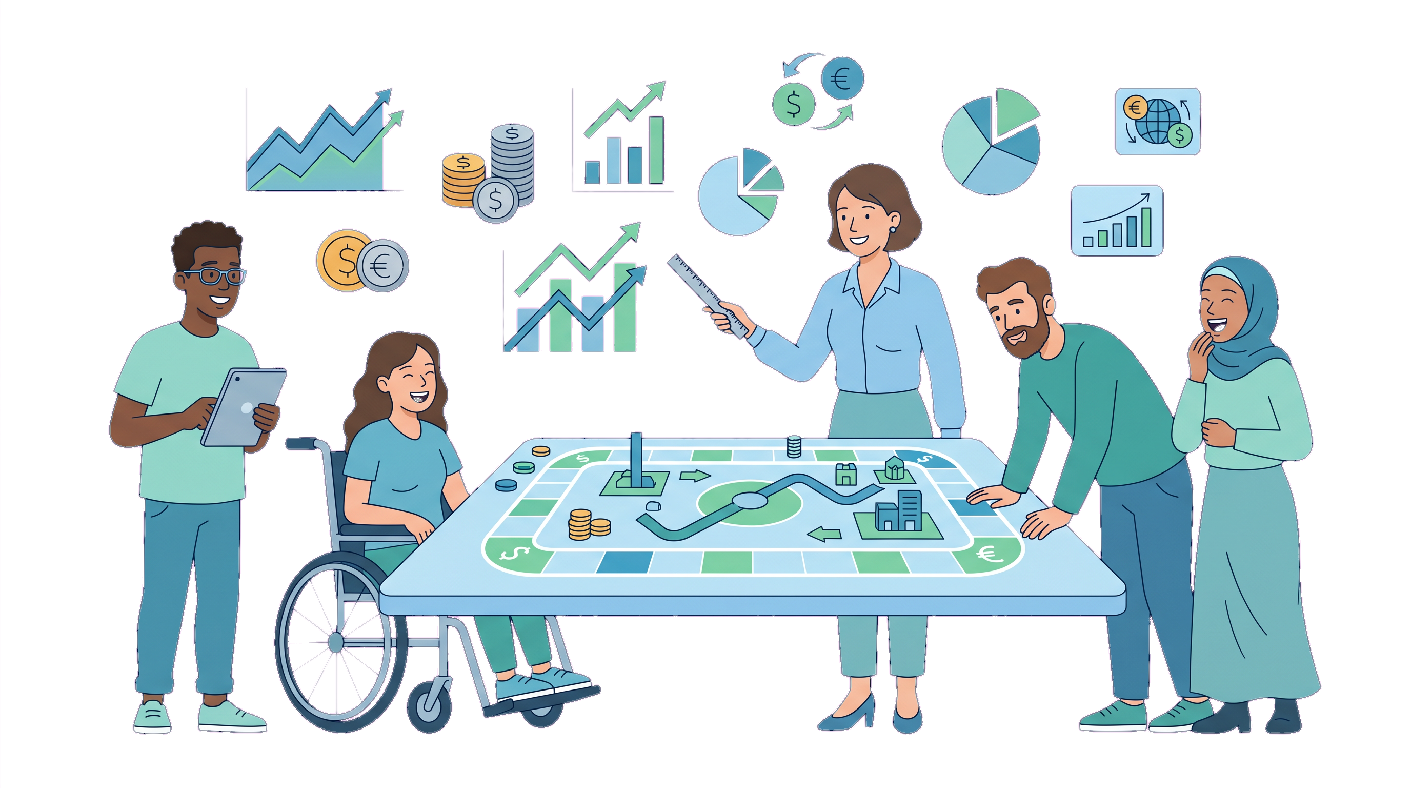 경제 교육 일러스트