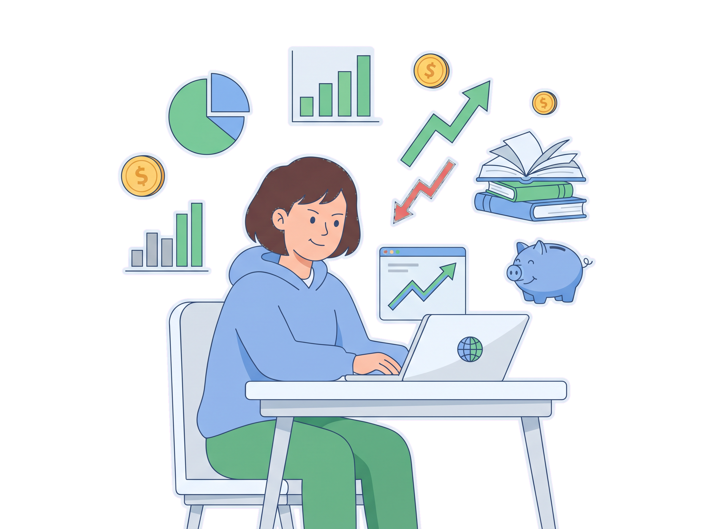 학습 자료 일러스트